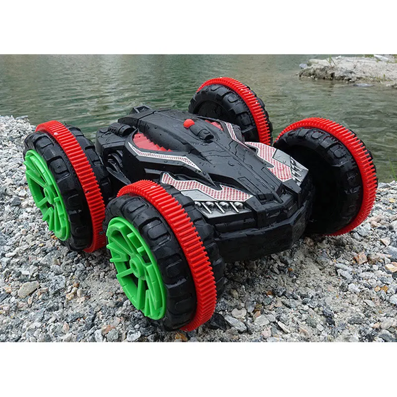 RC Stunt Car with LED Lights Spray Fog Dual Remote & Gesture Sensing Watch Drift racing car High Speed Hot Toy for Kids gift