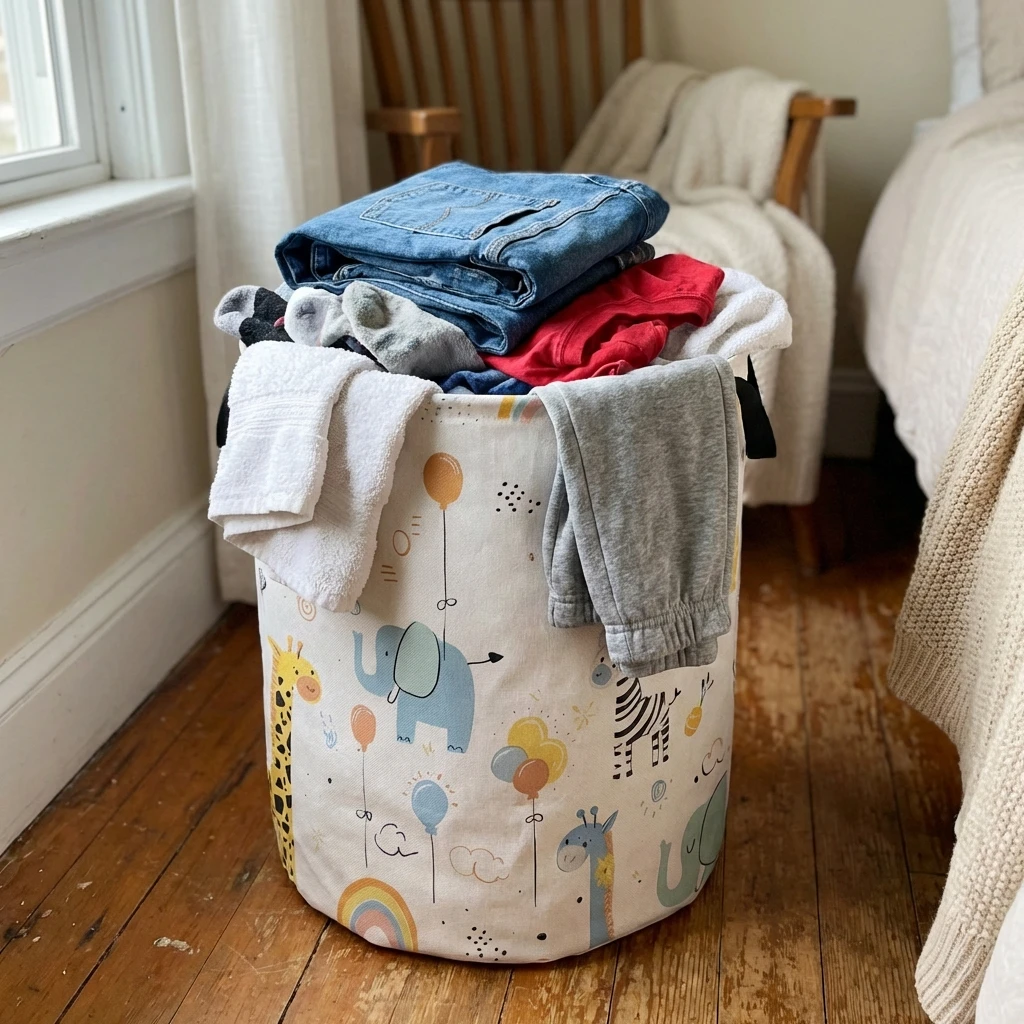 Корзина для белья в виде живот – обзор и цена Baby Clothes Organiser