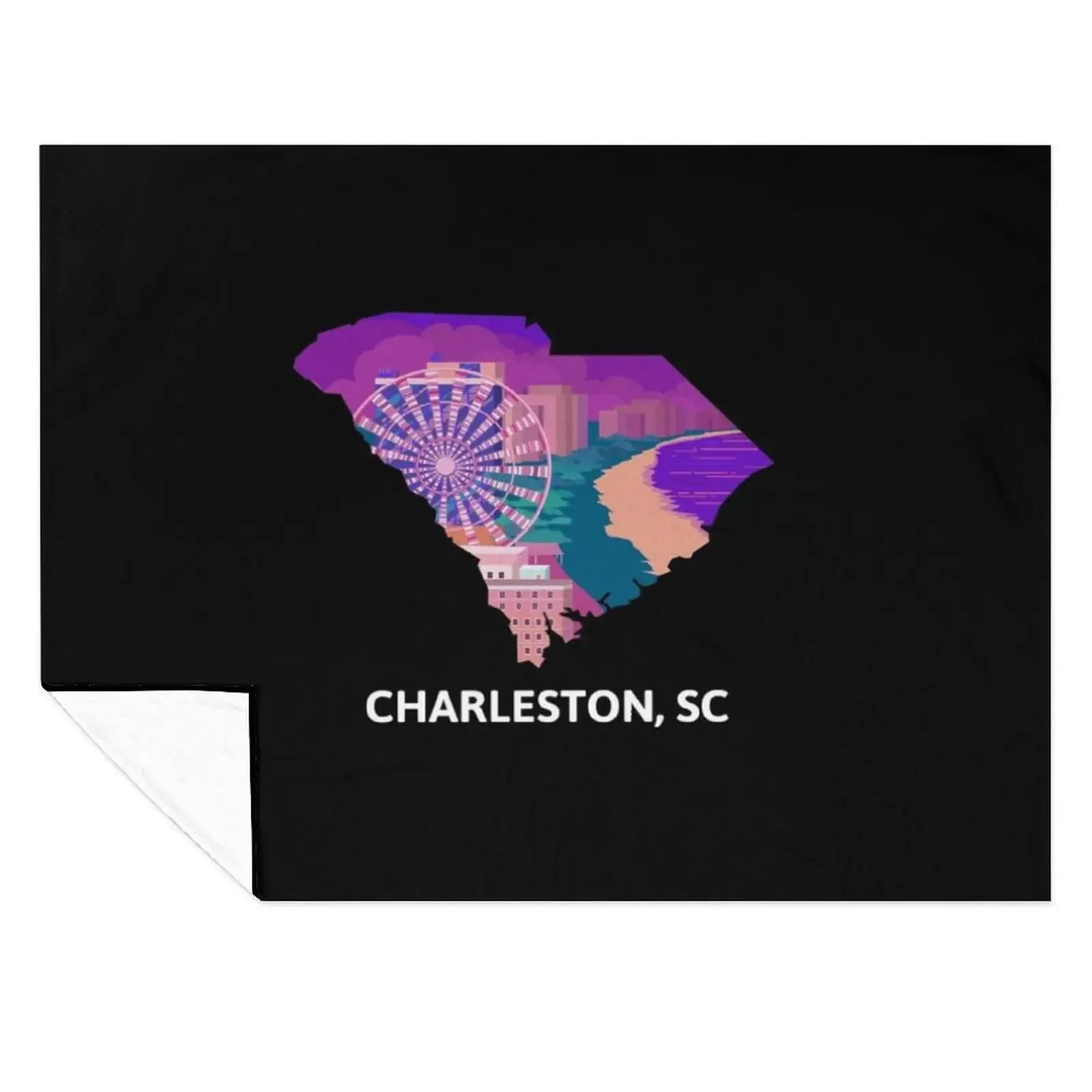 

Charleston, SC Throw Blanket Single for sofa wednesday Kid'S Blankets