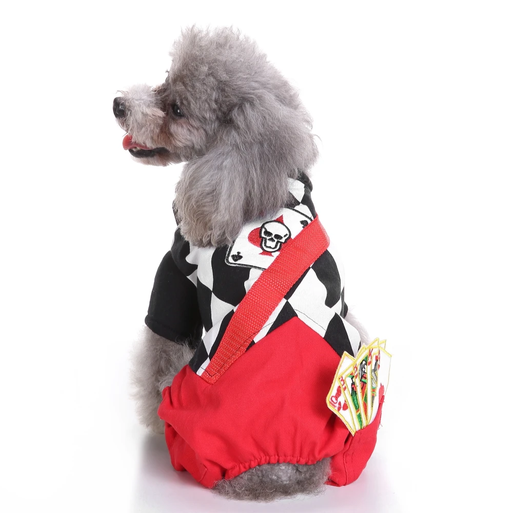 Pet Dog Christmas Clothes Santa Magic Dog Costume Winter Puppy Pet Cat Coat Jacket Dog Suit with Cap Warm Clothing for Dogs Cats