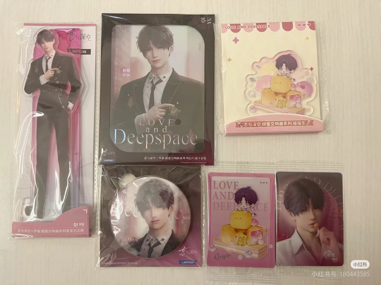 In Stock LAWSON X Love and Deepspace Official Collaboration Merchandise Badge Bookmark Acrylic Stand Postcard Transparent Card