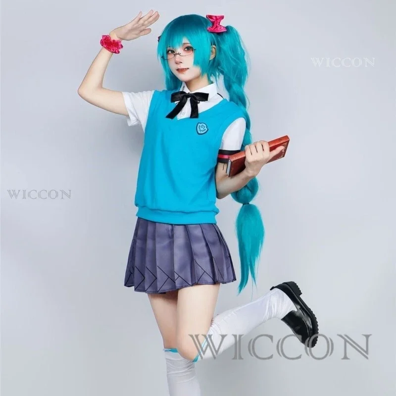 Project Sekai Mikuo 16th Anniversary Cosplay Costume Wig Shoes Halloween Party Diva Outfit Women Singer Carnaval Anime Cosplay