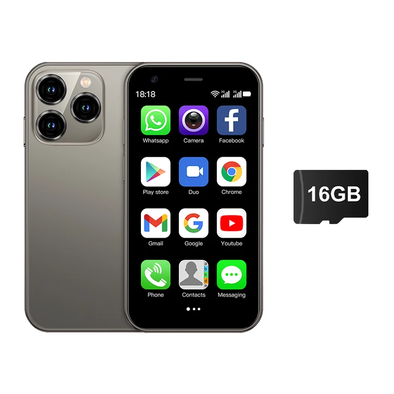 SERVO 15SE Mini Smartphone 3G WCDMA Android Systeem WiFi Hotspot Play Store 3.0 "Display Kleine Palm Smartphones Dual SIM Standby