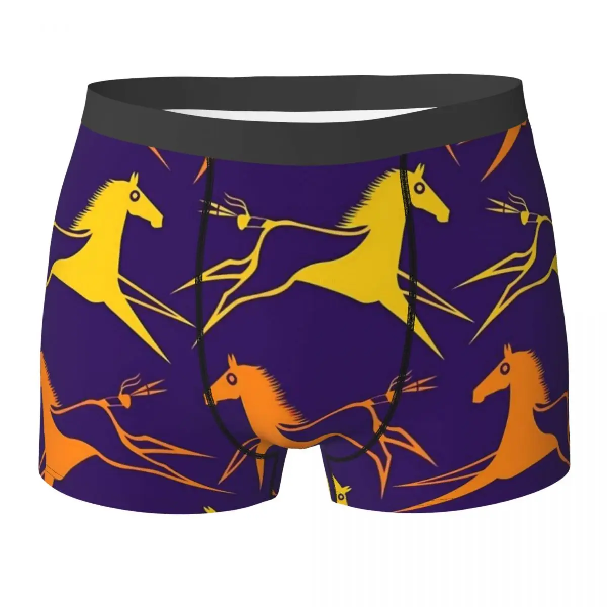 War Horse Underwear Abstract Animal 3D Pouch Hot Boxer Shorts Printing Shorts Briefs Soft Man Underpants Big Size