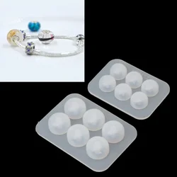 10MM Epoxy Resin Molds Big Hole Bead Silicone Mold Fit For Add-a-Bead Bracelet DIY Resin Jewelry Making