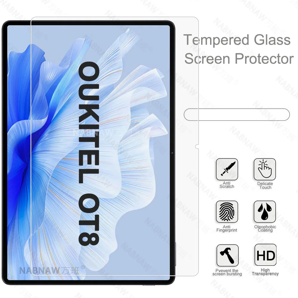 2 Pieces Scratch Proof HD Tempered Glass Screen Protector For OUKITEL OT8 Smart Tablet 11-Inch Screen Protective Film