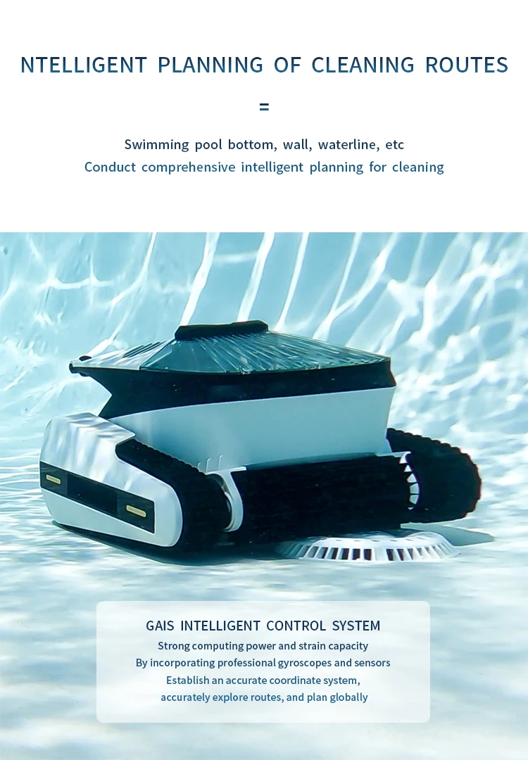 Cordless Wall Climbing Vacuum Cleaner Suction Swimming Pool Automatic Cleaner Robot