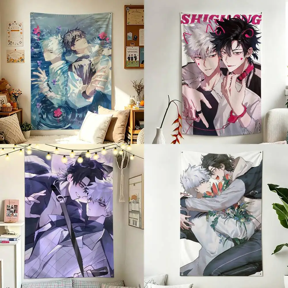 L-Link C-Click Cheng Xiaoshi Lu Guang Home Decor Wall Hanging Vertical Flags Indoor Outdoor Background Tapestry