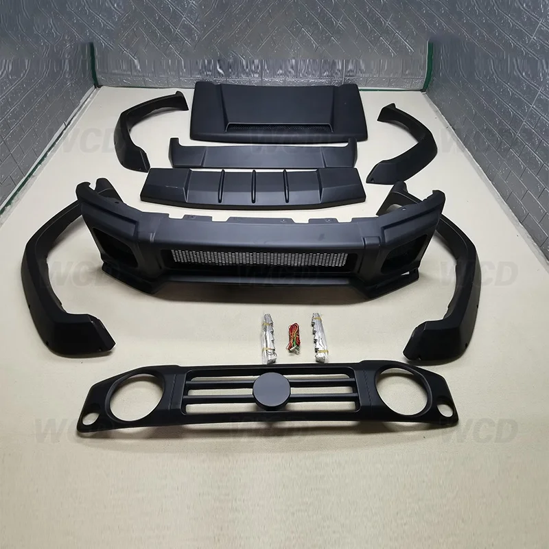 Wide Body kit For SUZUKI JIMNY JB64 JB74 FRP Front Bumper Complete Spoiler Hood  Bodykit LB style