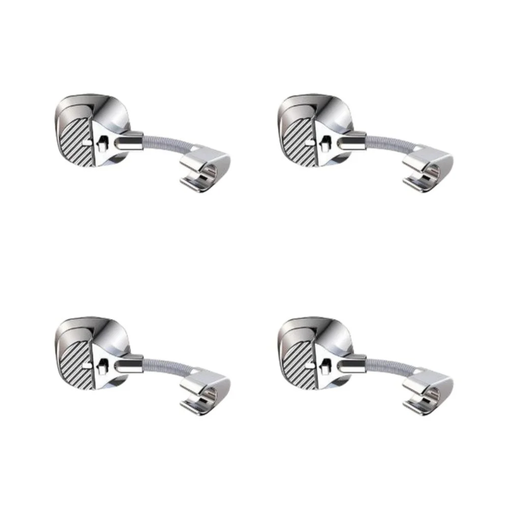 Shower Head Mount with Integrated Hook for Additional Storage and Optimized Space Utilization in Small or Shared For Bathrooms