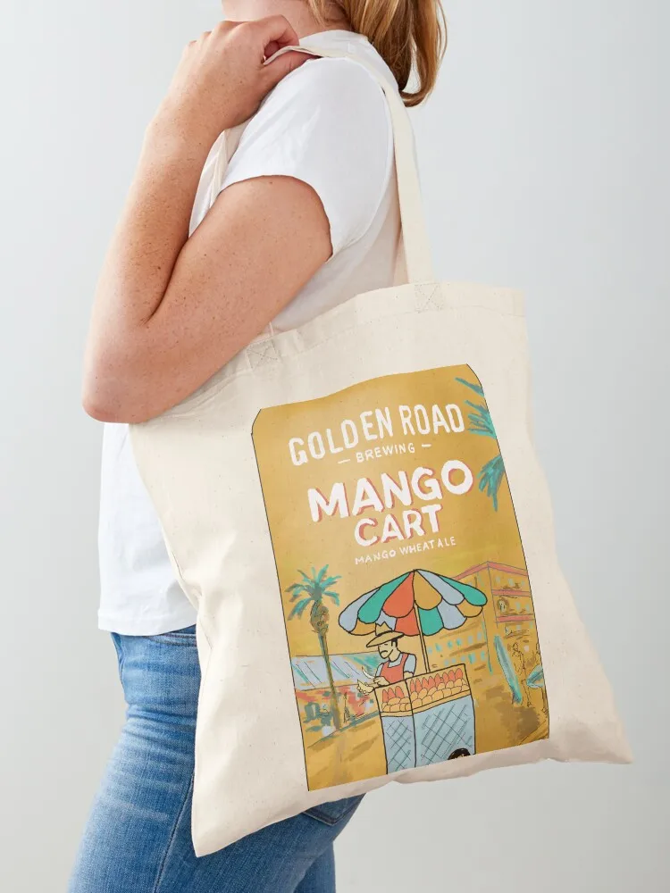 Golden Road Mango Cart Tote Bag Women bags shopping cart bags eco bag folding