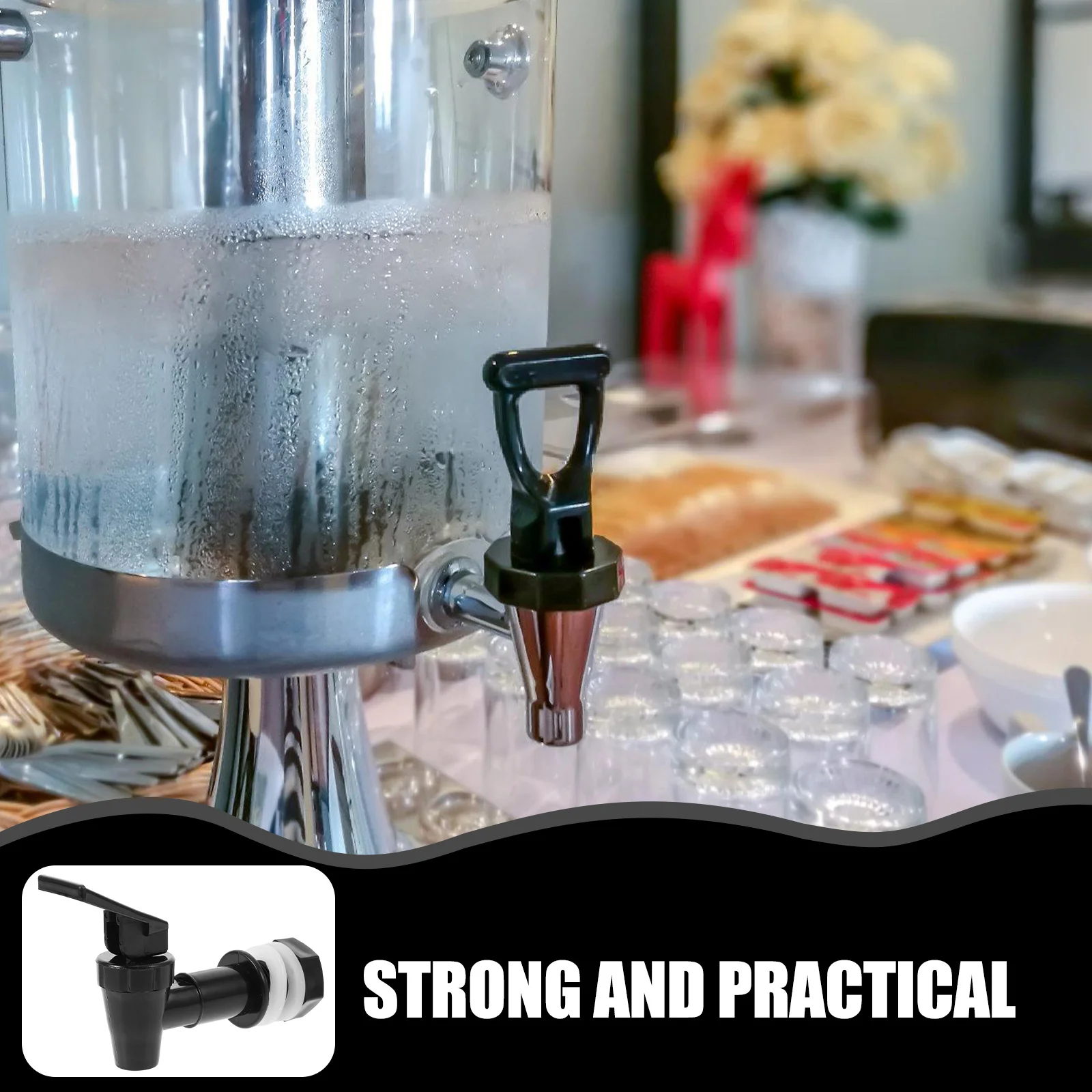 2 Buah Keran Pengganti Dispenser Air yang Dapat Digunakan Kembali untuk Pendingin Minuman, Botol Kaca, Keran Air, Ember