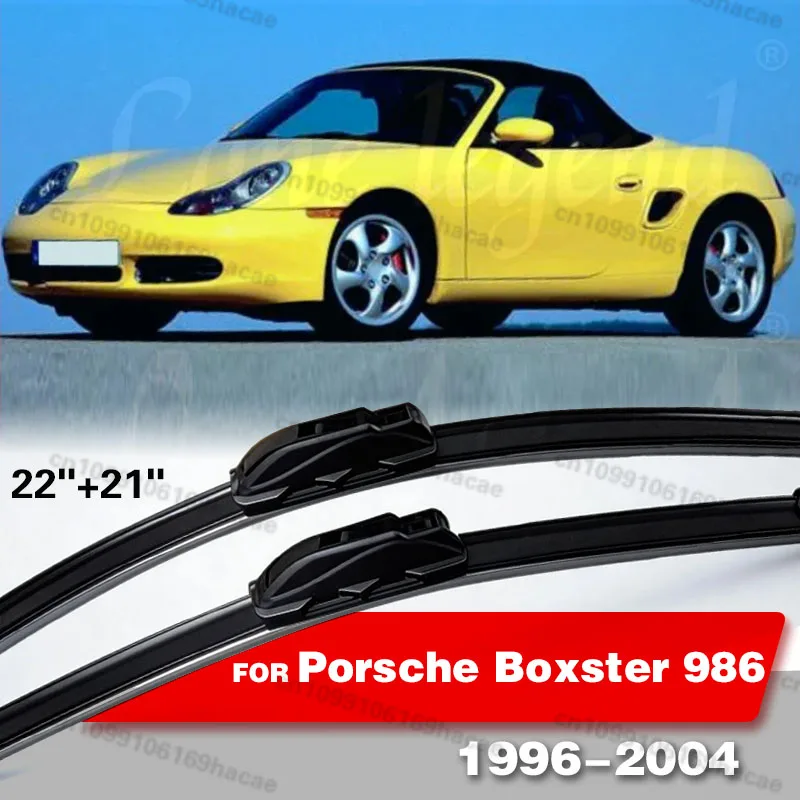 Escobilla Limpiaparabrisas para Porsche Boxster 986 1996-2004, Limpiaparabrisas para Parabrisas, Compatible con Brazos en Forma de U, 22"+21"