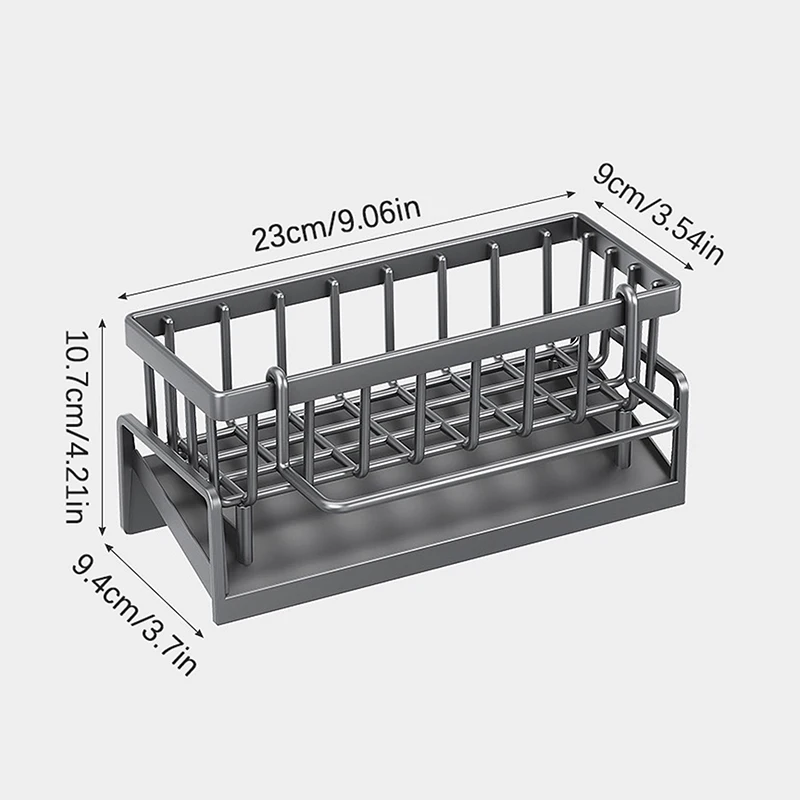1 Pcs Multifunctional Sponge Rack Kitchen Shelf Sink Rag Dishwashing Detergent Dishcloth Organizer Kitchen Storage Rack