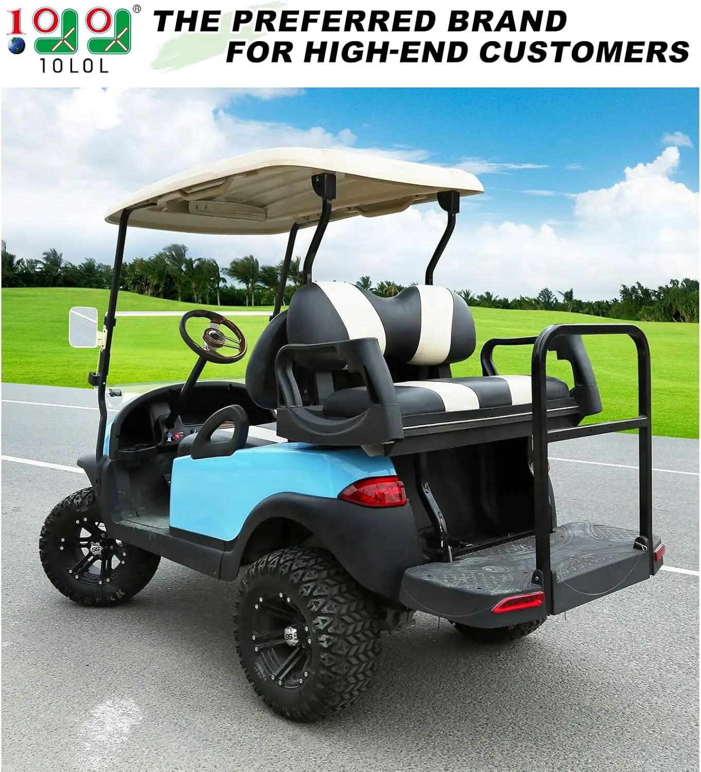 طقم إضاءة عربة جولف فاخر لسيارة النادي السابقة 2004-2019، طقم إضاءة قانونية للشارع 12 فولت مع إشارات انعطاف الضوء الخلفي للمصباح الأمامي #2