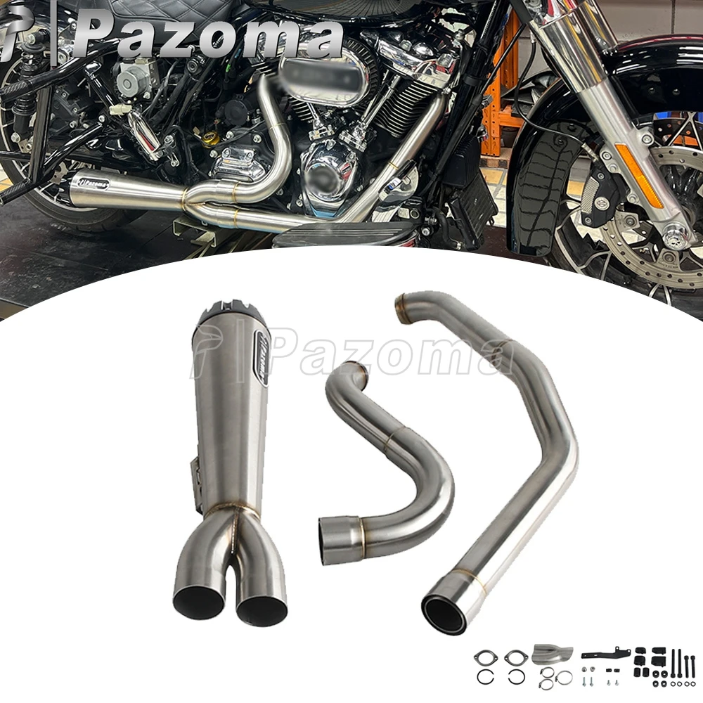 

Мотоциклетный глушитель, полная система для Harley Touring Road Glide Street Glide FLHX Electra Glide Road King FLHR Pazoma 2017+