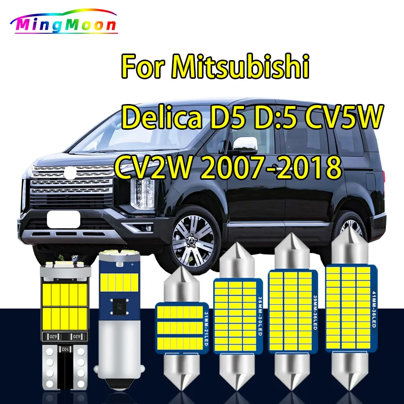 

12Pcs Canbus For Mitsubishi Delica D5 D:5 CV5W CV2W 2007-2015 2016 2017 2018 LED Interior Map Dome Light Kit Car Led Bulbs