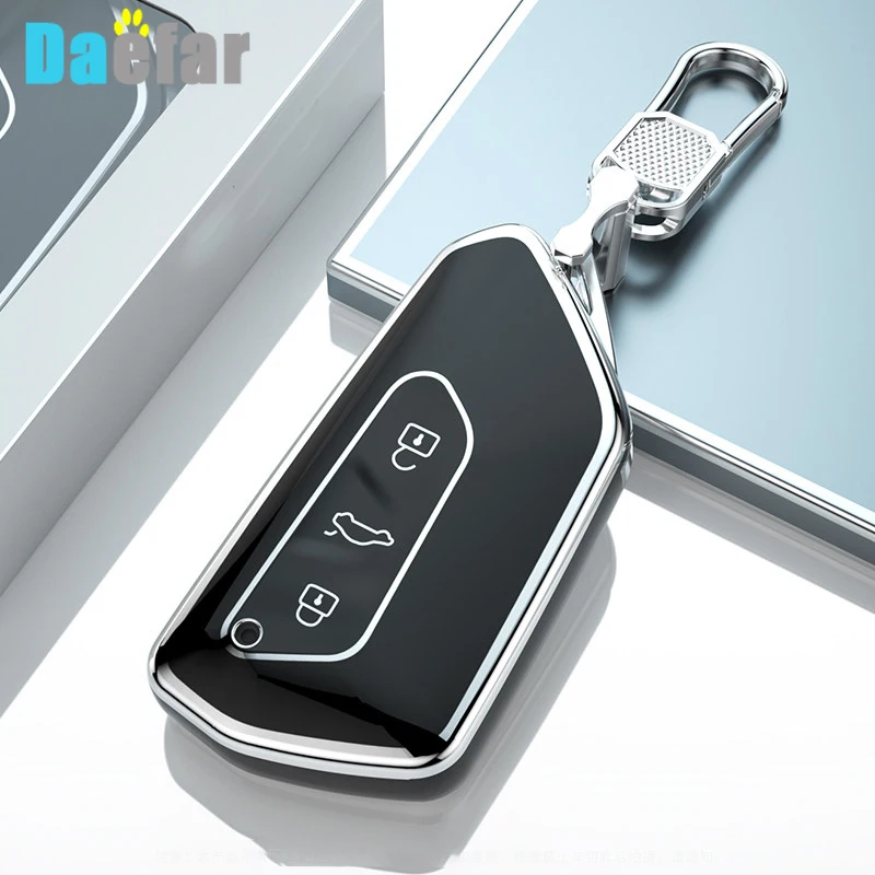 For VW Volkswagen Golf 8 MK8 2020 for Skoda Octavia for Seat Protection Shell Key TPU Car Remote Key Case Cover Accessories