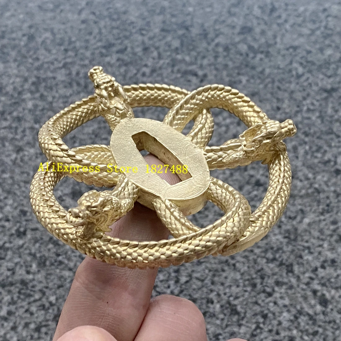 Tsuba de Dragão em Latão de Alta Qualidade para Espadas Japonesas Samurai: Peças DIY para Katana, Wakizashi e Tanto ﻿