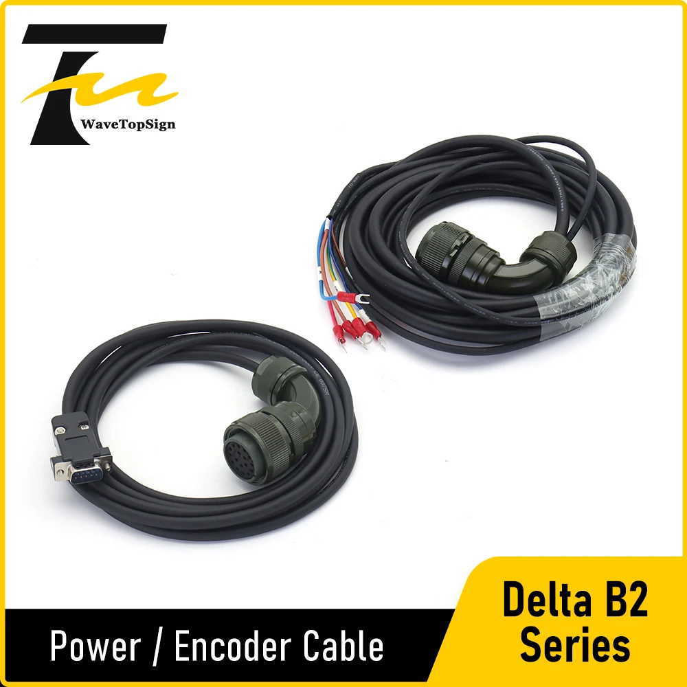 Delta High Power Servo Motor Encoder Cable ASD-B2EN1003 ASD-B2EN1005 Power Cable ASD-B2PW1003 ASD-B2PW1005 for Delta B2 Series