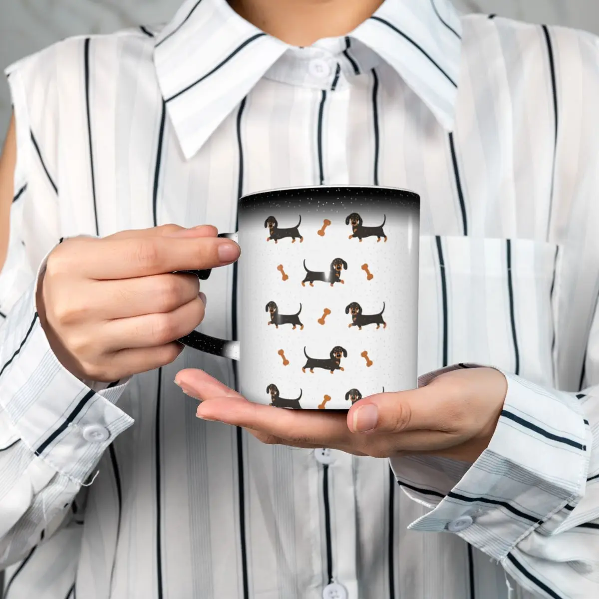 

Black And Tan Dachshund Sausage Dog Mug Funny Ceramic Coffee Cups Tea Mugs Milk Cup Drinkware Gift for Woman Man