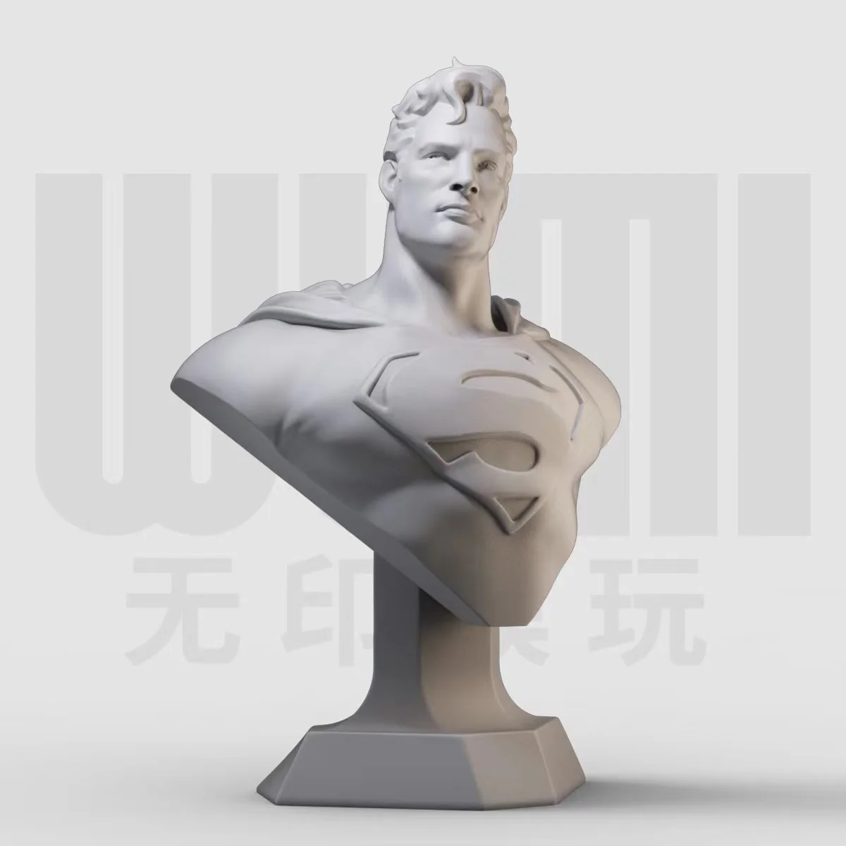 

1/10 Clark Hero Bust Resin White Model GK figure Model