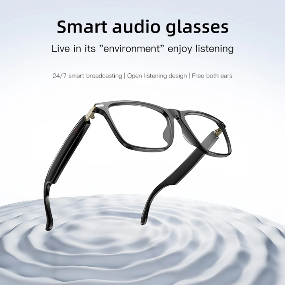 

Smart Glasses with AI Translator BT Glasses Hands-Free Music & Calls Outdoor Sports Headphones Waterproof for Men & Woman