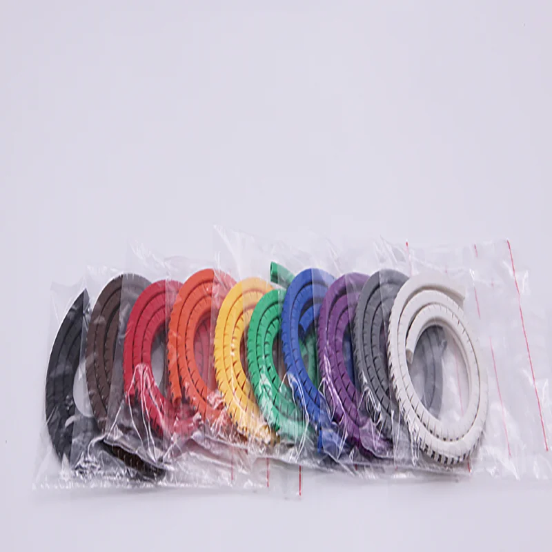 1000PCS Cable Marker Sleeves EC-0 Color (0-9 Numbers) for 0.5-6mm² Wires,  Wire Labels for Electrical Cabinet Wiring