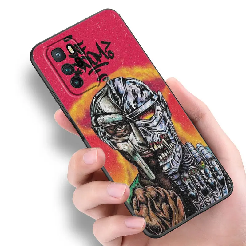 MF DOOM Black Silicone Phone Case For Xiaomi Redmi Note 10 11 11S 12 13 4G 8 9 11T Pro 5G Plus 8T 9S 10S 12S