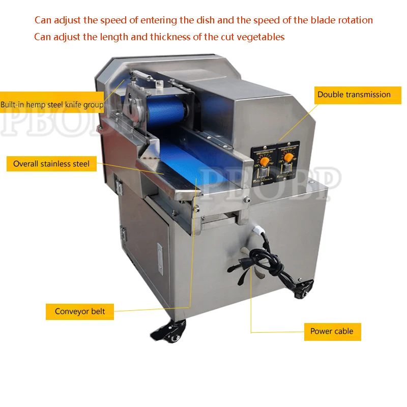 PBOBP Commercial Onion Potato Chips Slicer Slicing Machine Electric Cabbage Shredder Machine Vegetable Fruit Slicing