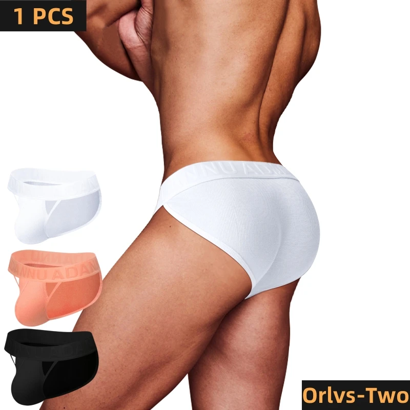 New Men Gay Briefs Cotton Man Underwear Hollow Low Waist Sexy Mens Panties Slip U Convex Pouch Fashion Male Underpants AD796