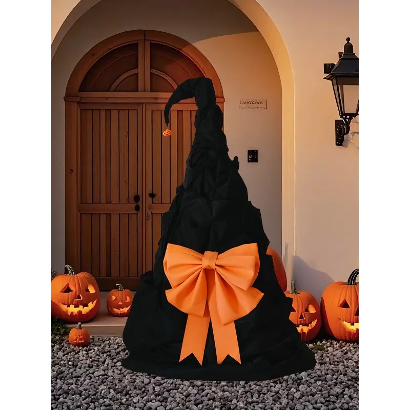 Halloween decorative pumpkin lanterns dress up photo props door bar shop atmosphere outdoor scene decoration