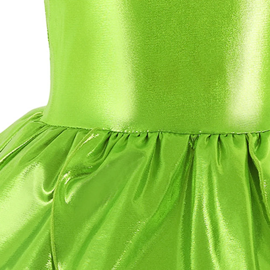 Girls Tinker Bell Cosplay Costume Kids Princess Fairy LED Light Dress Wing Halloween Princess Costume Elve Party Tinkerbell