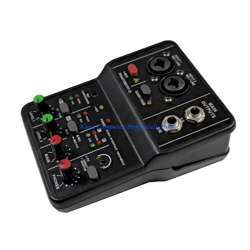 F68C Portable USB Sound Mixers For Studio Recording Online Streaming And Music Editing With Clear Sound