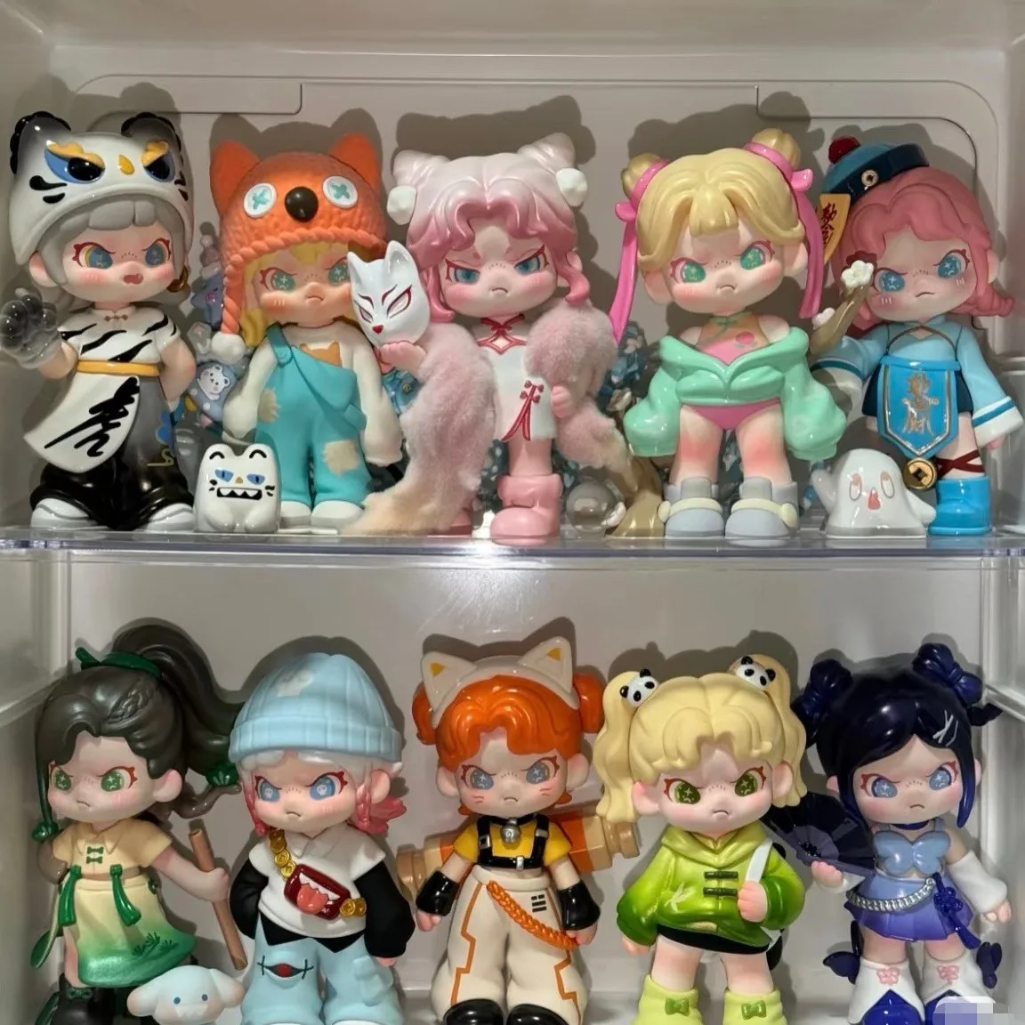 مجموعة تمثال على الطراز الصيني مائة من سلسلة تابوس صناديق أعمى من الجيل الخامس ألعاب دورا العصرية هدايا زينة لسطح المكتب #6