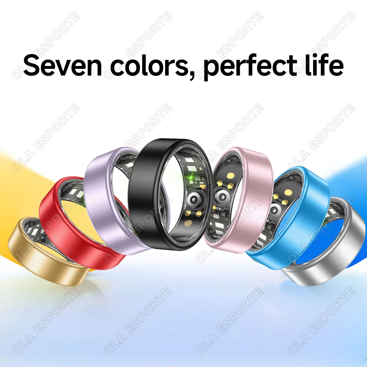 2026 Smart Ring für Damen, Herren und Paare, SmartRing mit Herzfrequenzmesser, wasserdicht, Sportmodi, superleicht, hautfreundlich, Armband R88 – Detail 16