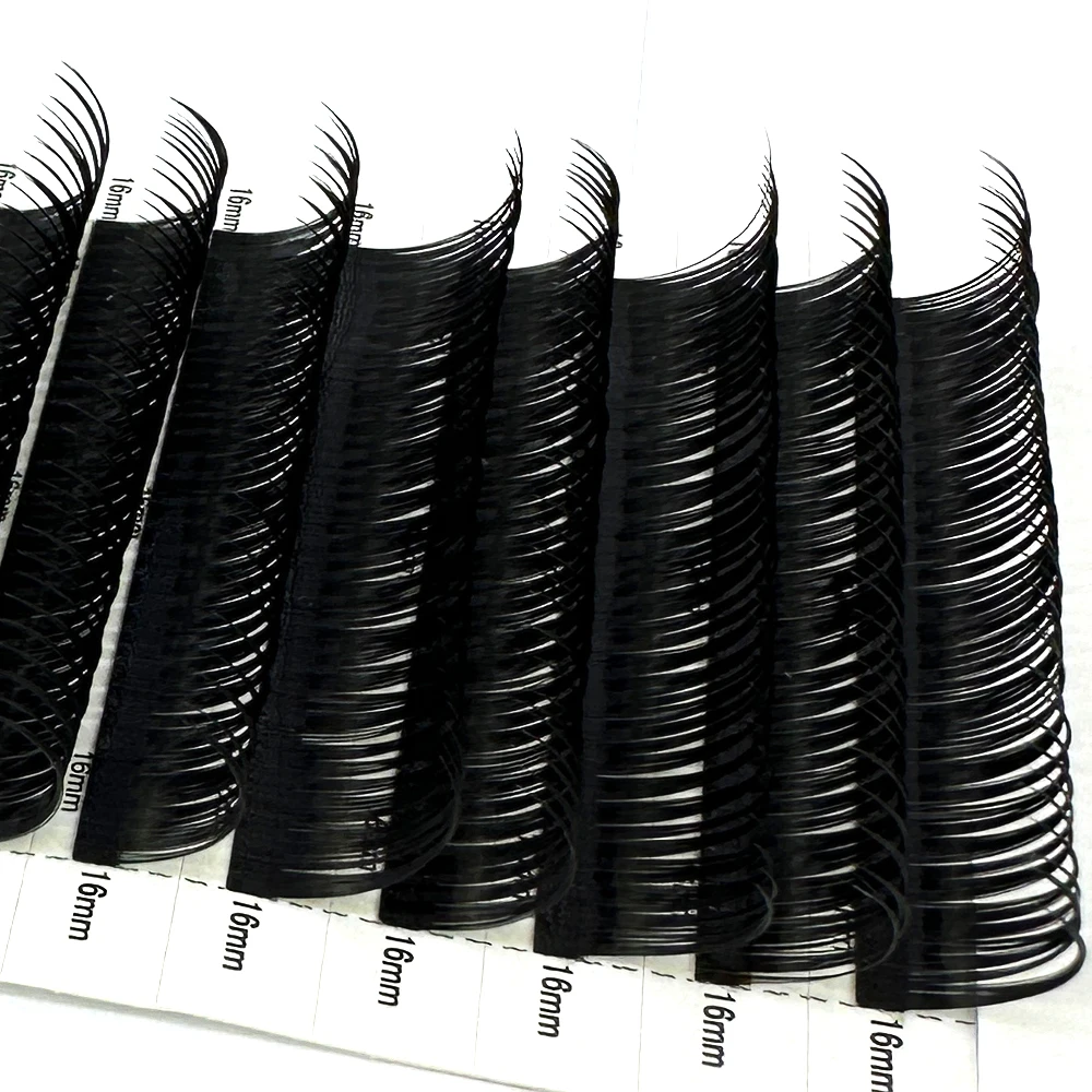 NEW C/D Volume Wet  Eyelash Extension 8-19mm Mixed Length Premium Soft Natural Light Eyelashes Premade Fans Lashes