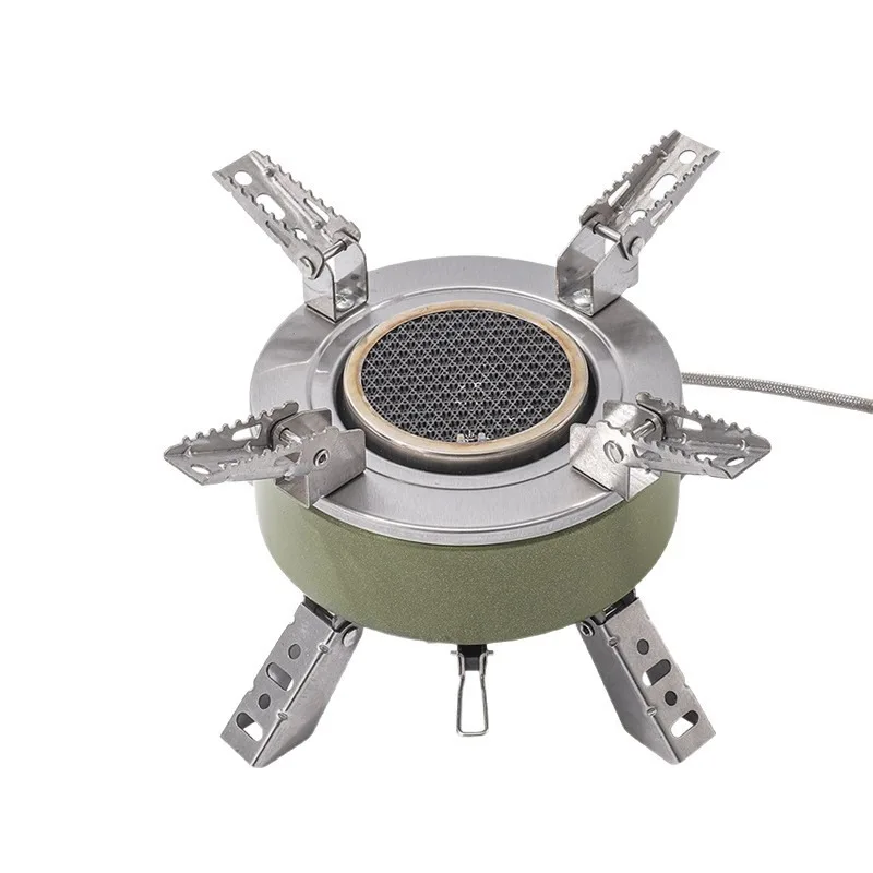 

Outdoor portable energy-gathering heating cassette stove picnic camping boiling water cooker high-power tea stove new