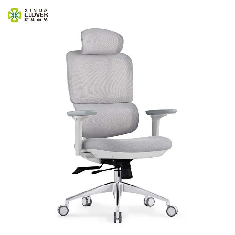 

July005 High Quality Office Chair Ergonomic Boss Chair Gray Executive Swivel Mesh Chair