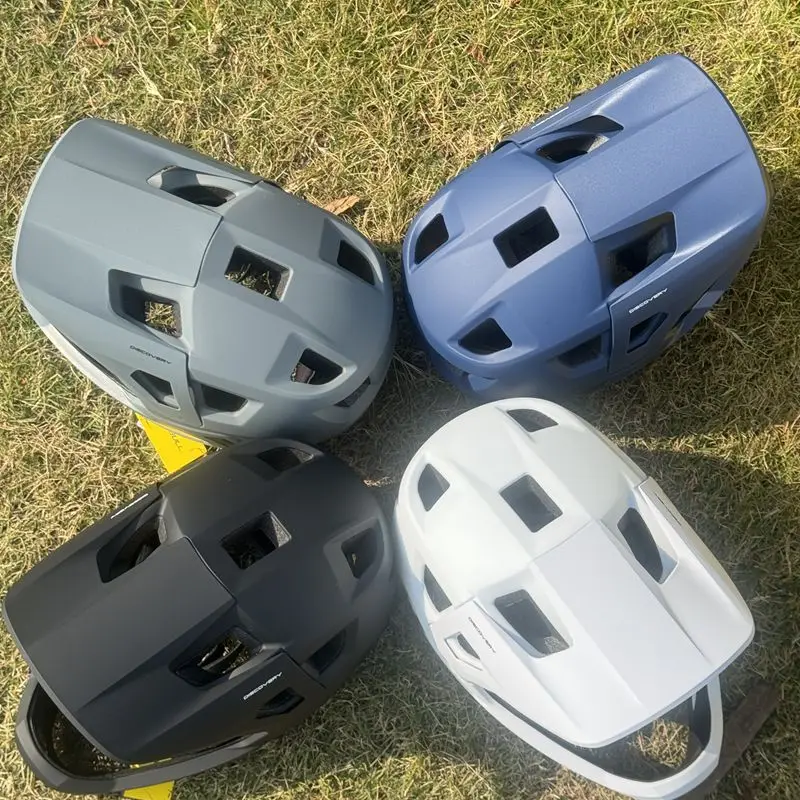 54-61CM 取り外し可能なマウンテンバイク DH ダウンヒル超軽量森林道路オフロードヘルメットソフトテールフルヘルメット