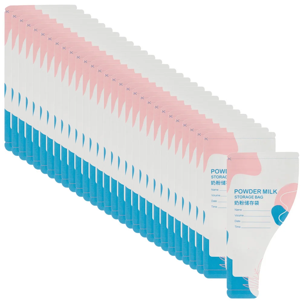 30Pcs Milk Powder Storage Bags Disposable Formula Dispenser Travel Pouches Airtight Portable for Baby Food Breastmilk