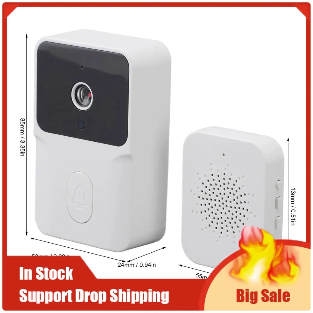 TOP ข้อเสนอ Tuya สมาร์ท Doorbell HD Night Vision WIFI 2-Way Intercom การดูแบบเรียลไทม์สําหรับ Home Security ระบบ