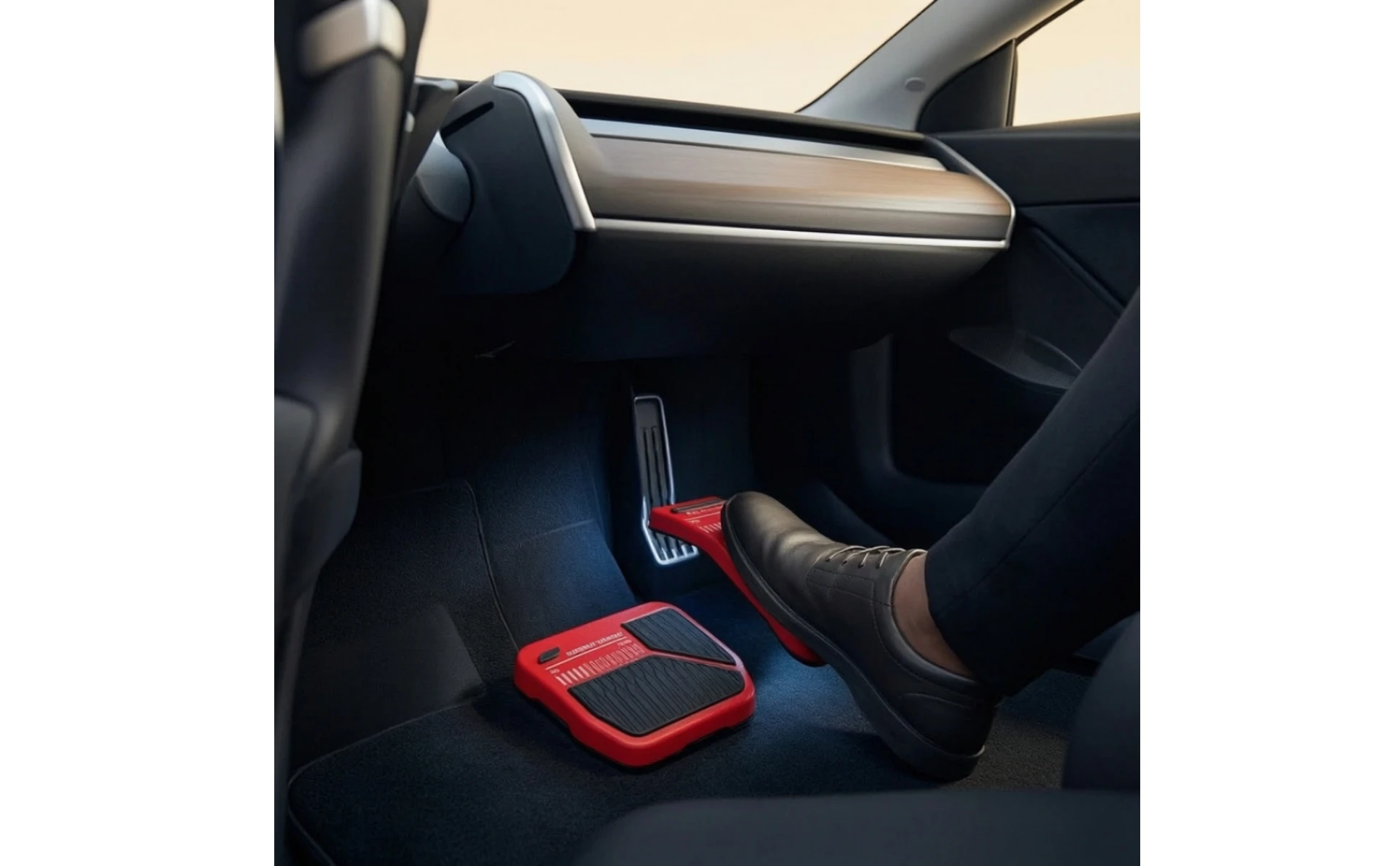 2 Pieces Accelerator and Brake Pedal Covers Slim-Profile Pedal Covers with Anti-Slip Inserts Car Parts Sporty Long-Lasting