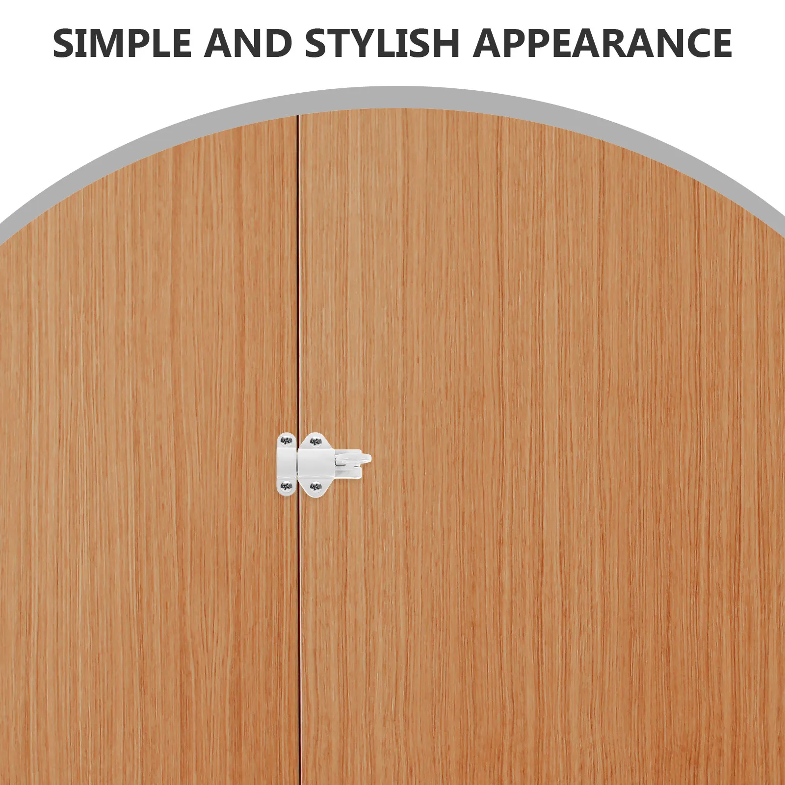 2Pcs Door Bolt Latch Aluminum Alloy Self-Closing Spring Loaded Safety Lock for Attic Hatch Gate Window Cabinet Automatic Slide