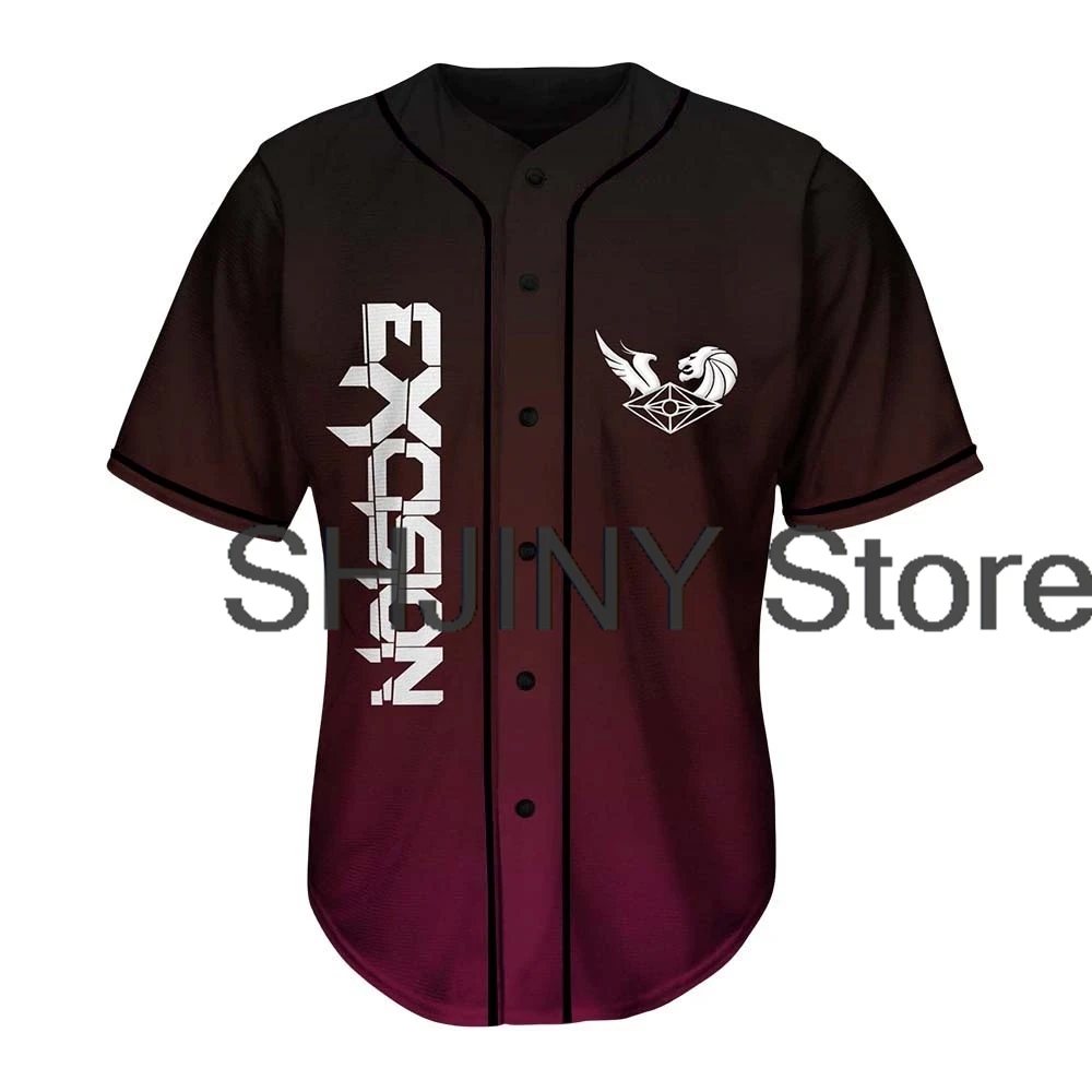 Excision Illenium Seven Lions Slander Baseball Jersey For EDM Festivals 2024 Short Sleeve Shirts Women Men Streetwear