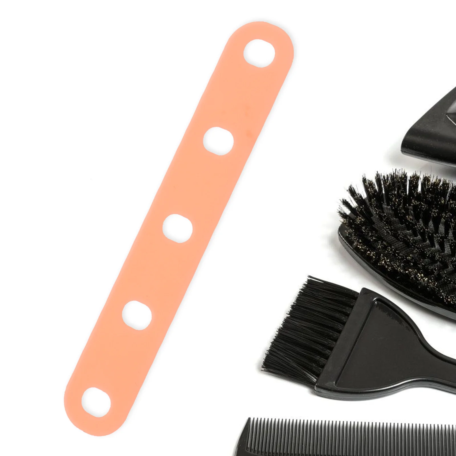 

20Pcs Seamless Silicone Bands for Women Hair Curlers Salon Grade Elasticity Durable Reusable Flat Spiral Curls