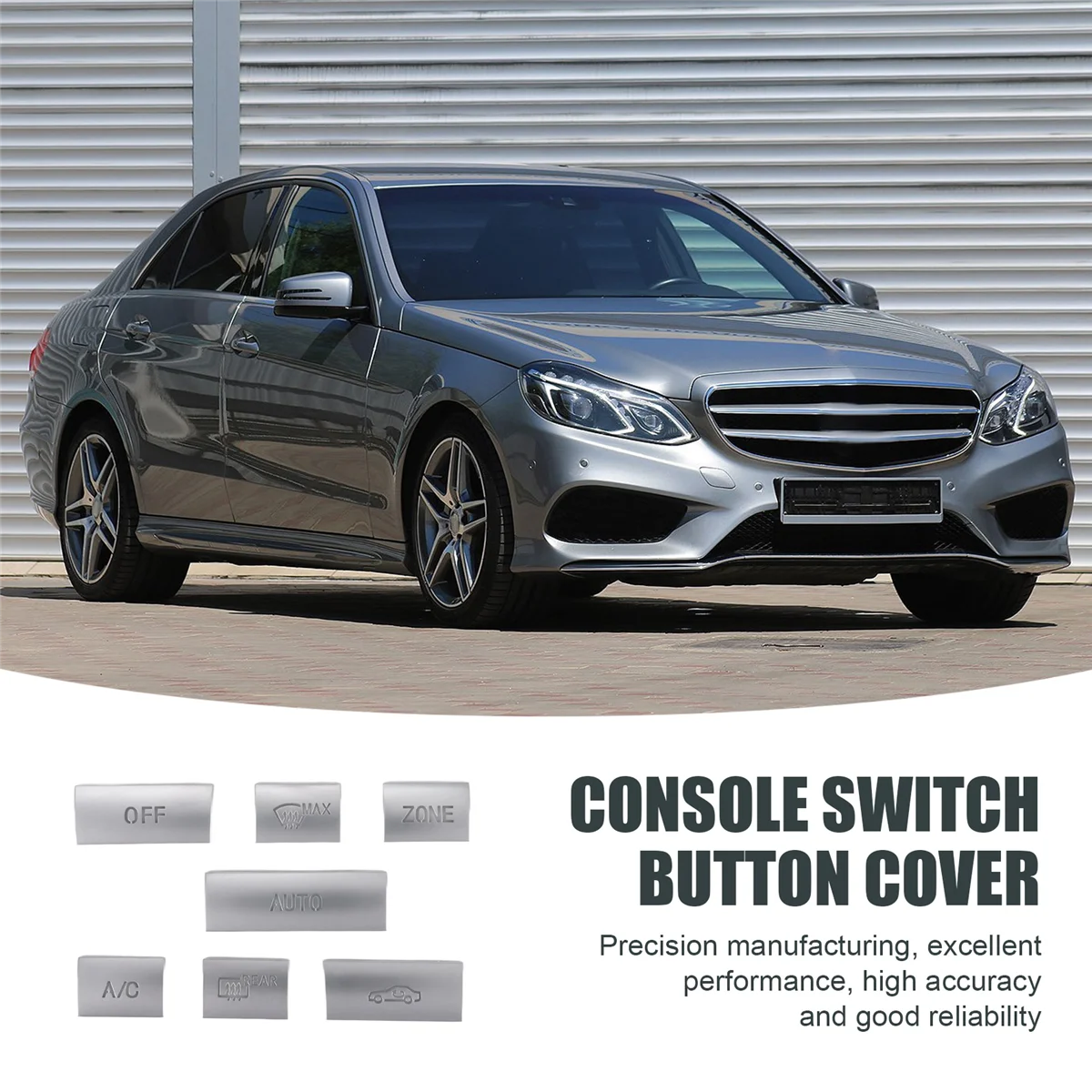 غطاء تزيين أزرار تكييف الهواء لوحدة التحكم في السيارة ، تشذيب Benz E Class ، W212 ، C207 ، من من من أجل الملحقات الداخلية A