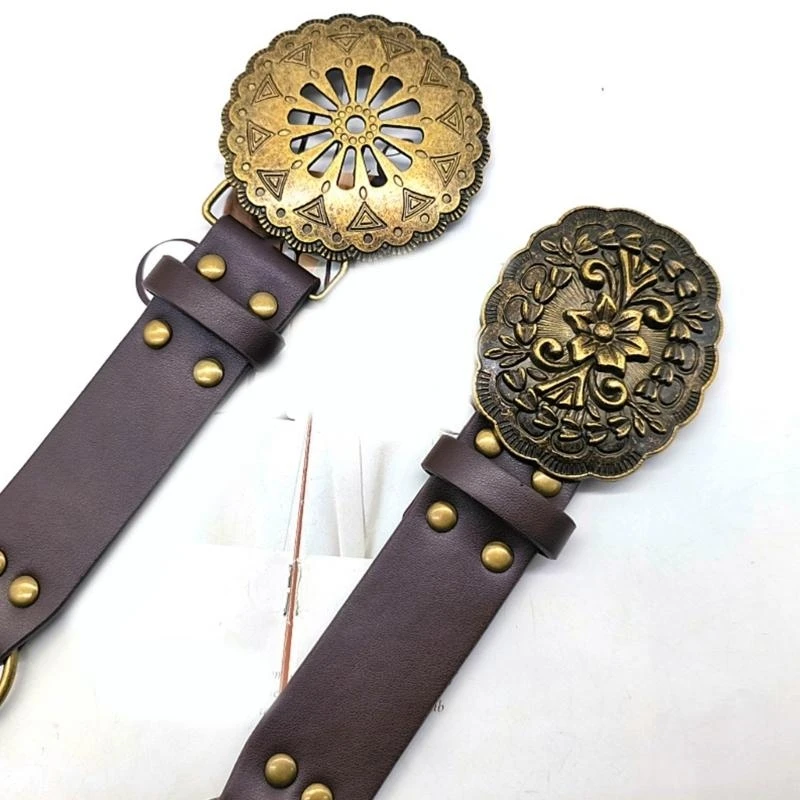 652f حزام الخصر الساخن فتاة y2k سلسلة مشبك محفورة #4