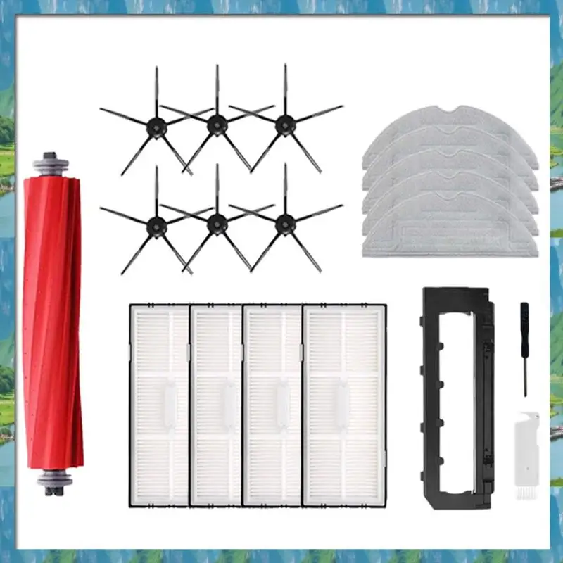 

Для робота-пылесоса Roborock S7 Maxv Ultra S7 Pro Ultra S7 Maxv Plus, основная боковая щетка, ткань для швабры, детали фильтра Hepa