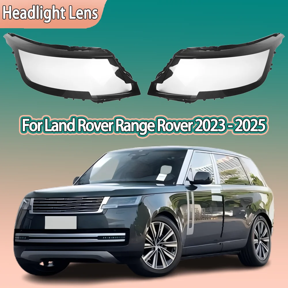 

For Land Rover Range Rover 2023 2024 2025 Headlights Shade Transparent Mask Cover Lens Lampshdade Headlamp Shell Plexiglass